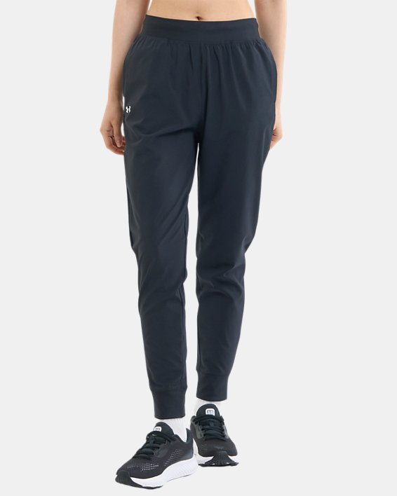 Women's UA Rival High-Rise Woven Pants in Black image number 0